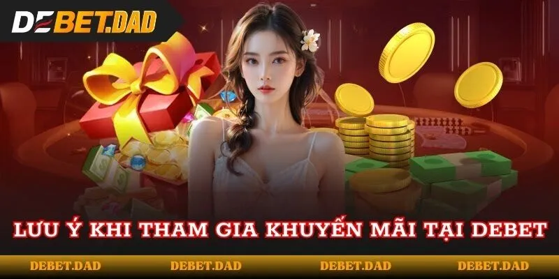 Lưu ý khi tham gia khuyến mãi tại DEBET 